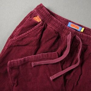 Y2K Empyre Baggy Wide Leg Corduroy Pants Mens S Relaxed Fit Elastic Skate 26X28